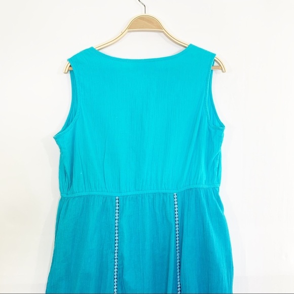 Only Necessities Blue Maxi Beach Dress Size 14/16 - Picture 3 of 7